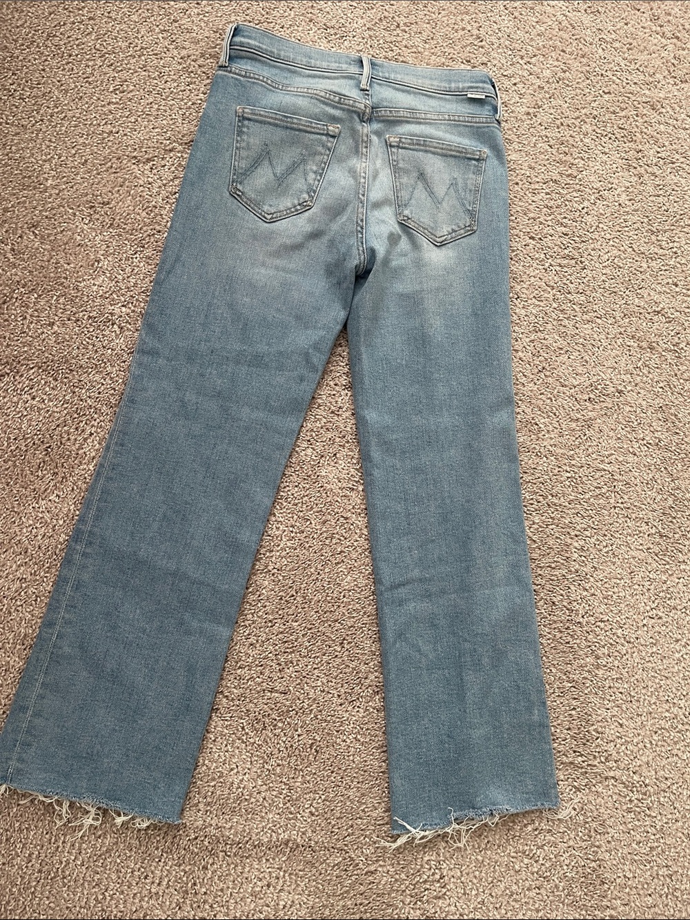 MOTHER The Kick it Ankle Fray Light Wash Jeans Size 25 - Picture 6 of 8